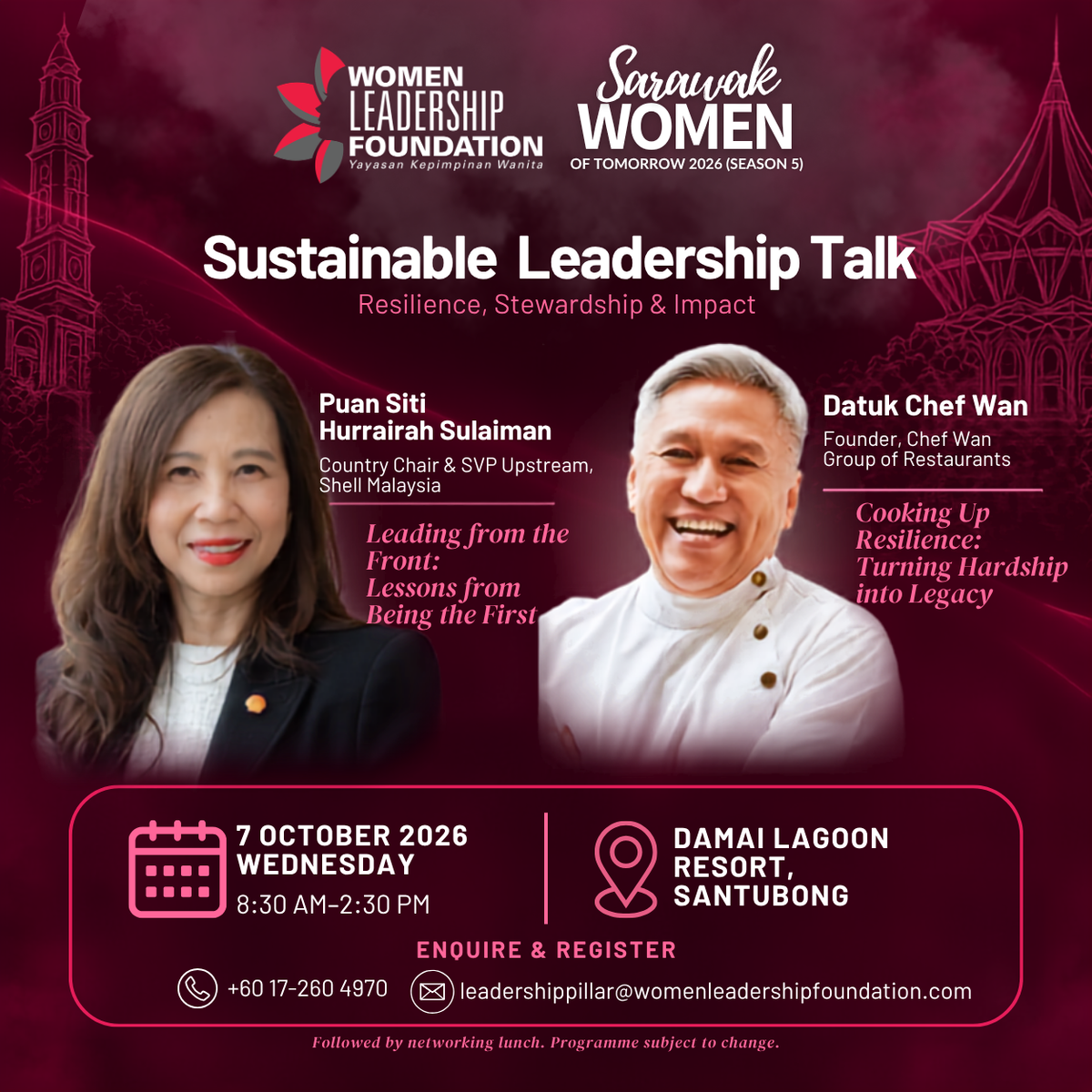[7 Oct] Sustainable Leadership Talk | Sarawak Women of Tomorrow 2026