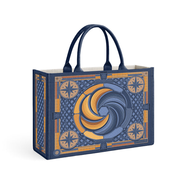 Rizman Ruzaini x AWES 2025 Signature Canvas Tote - Limited Edition (Blue/Gold)